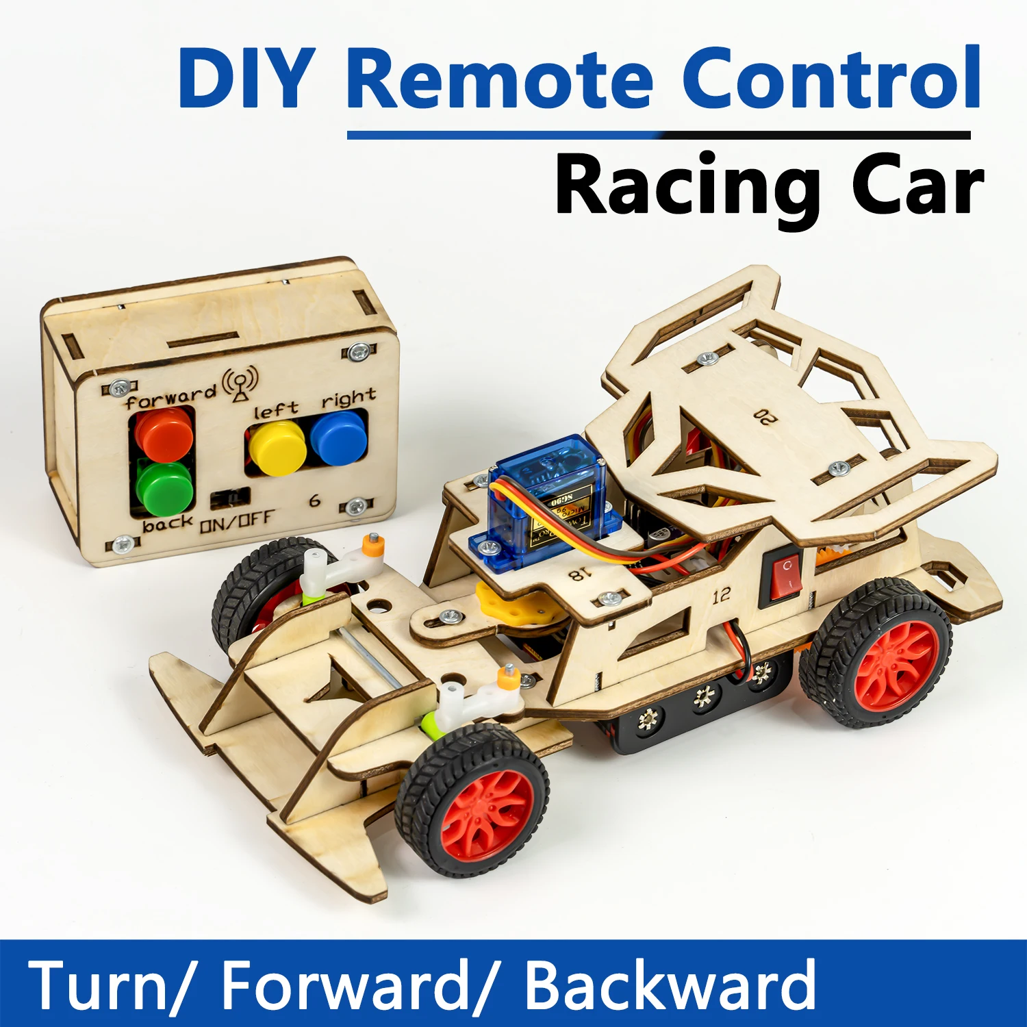 Diy Electronics Projects For Students - DIY ferngesteuertes Lenkungswagen-Set – elektronisches Projekt