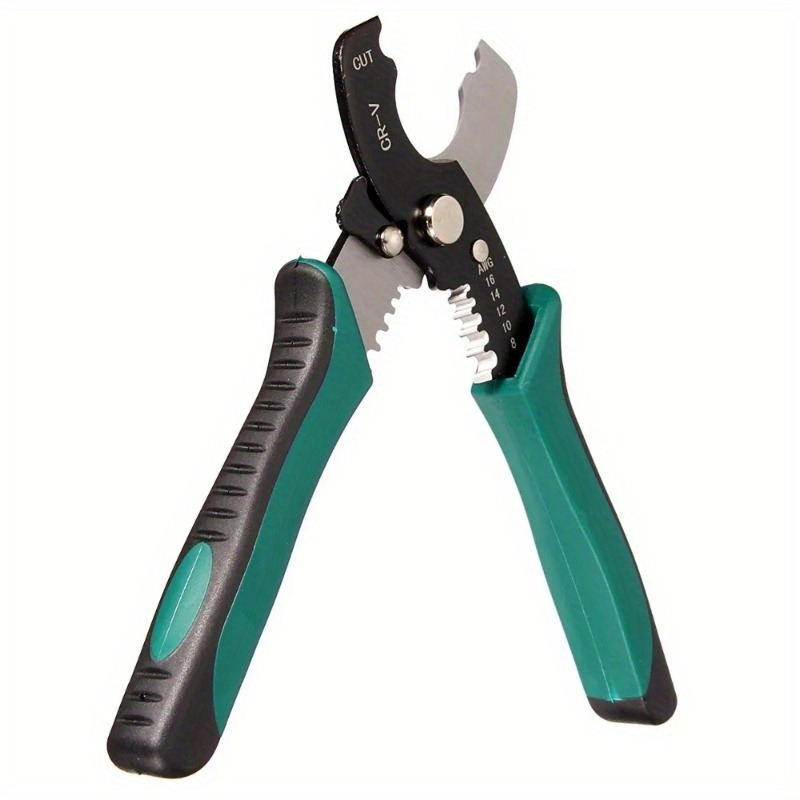 Wire Stripper Cutter - TAIMIMEI 8-Zoll-Abisolierzange, Kabelschneide, Schere, Abisolierzange, Schneider,