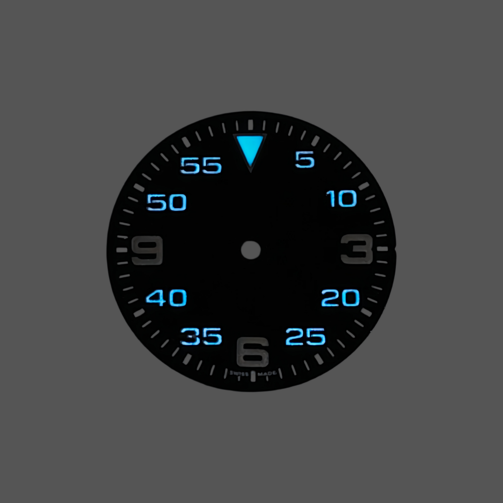 Diy Electronics Watch - 28,5mm/31mm Zifferblatt mit NH35-Uhrwerk, BGW9 Eisblau