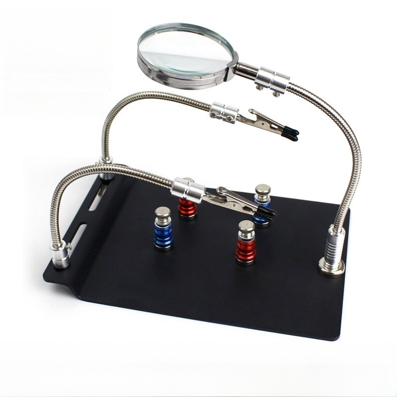 Diy Electronics Workstation - Magnetischer Leiterplattenhalter, Verstellbare Arbeitsstation, Leiterplattenklemme, Lötwerkzeug