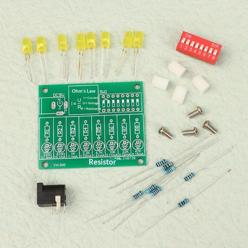 Hobby Diy Electronics Kit - Elektronisches DIY-Lötpraktikum-Set LED-Strommessgerät-Kit für Schulkurse, Montage,