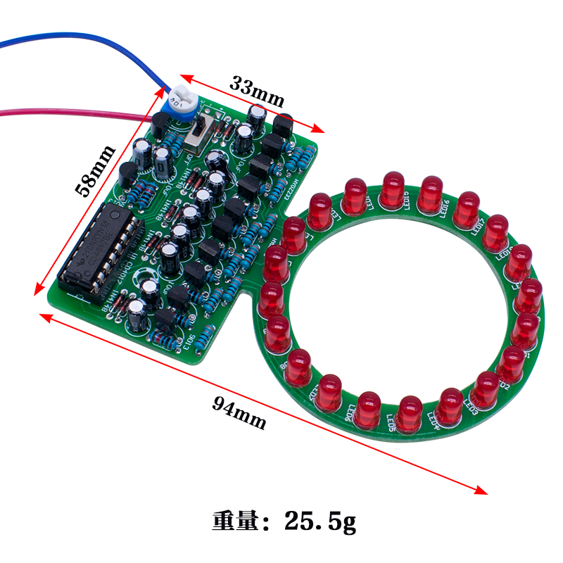 CD4017 Ring-Gradient-LED-Laufl – Diy Electronics Kits For Kids Bewertung und Preis