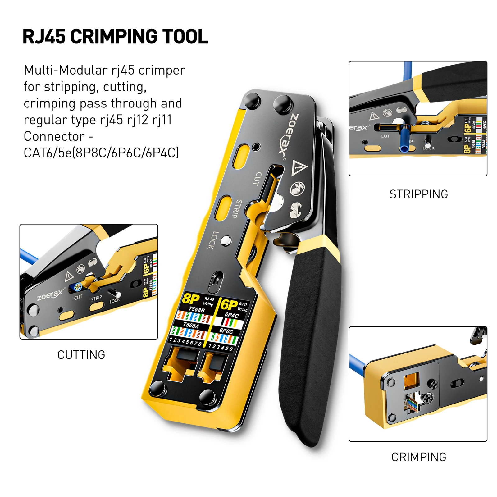 ZoeRax RJ45 CAT6 CAT5E Crimp-W – Wire Stripper Cutter Bewertung und Preis