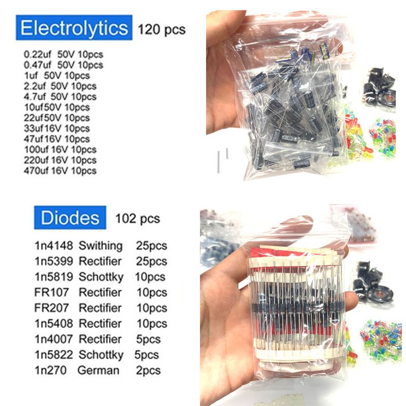 1900-teiliges Komponenten-Set  – Resistor Kit 1 4W Bewertung und Preis