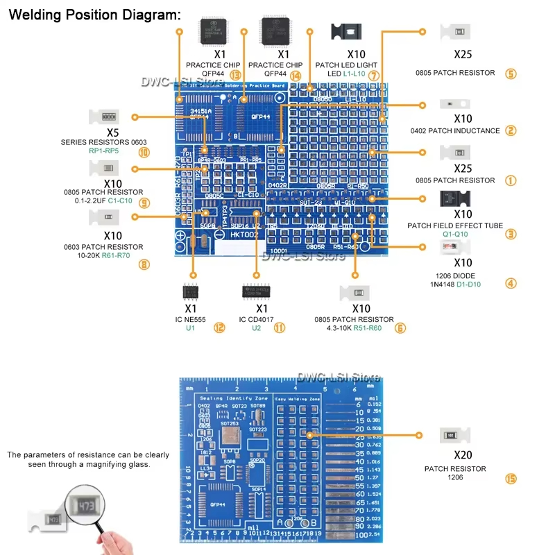 02 Patch-Komponenten, elektron – Diy Electronics Kits For Kids Bewertung und Preis