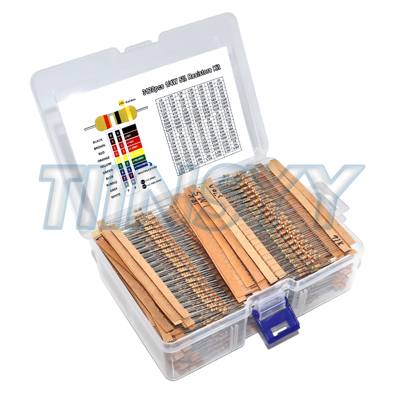 3120 Stück 156 Werte 1-10M Ohm – Resistor Kit 1 4W Bewertung und Preis