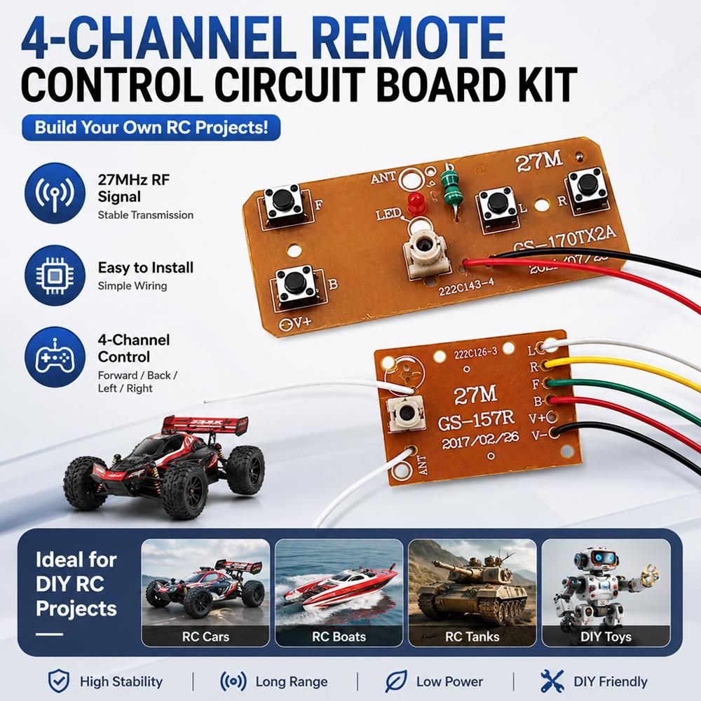 27MHz Fernbedienungs-Set 4-Kan – Diy Electronic Modules Bewertung und Preis