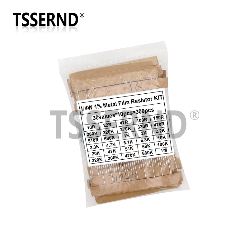 300PCS 1/4W 1/2W 1W 1% Metalls – Resistor Kit 1 4W Bewertung und Preis