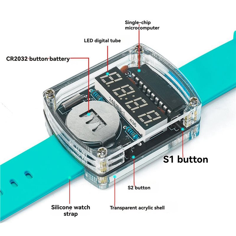 2X DIY LED-Uhr Elektronik-Baus – Diy Electronics Learning Kit Bewertung und Preis