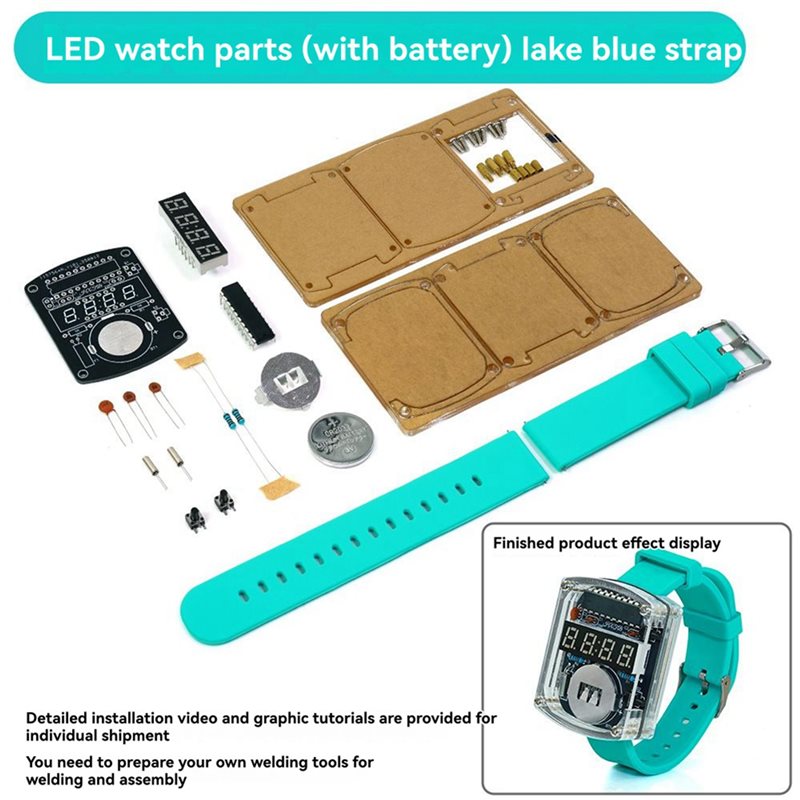 2X DIY LED-Uhr Elektronik-Baus – Diy Electronics Learning Kit Bewertung und Preis