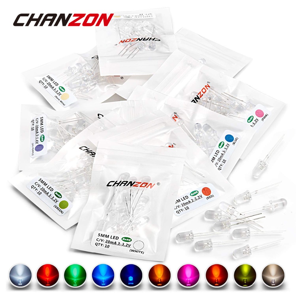 100 Stück 5 mm LED-Dioden, ult – Hobby Diy Electronics Kit Bewertung und Preis