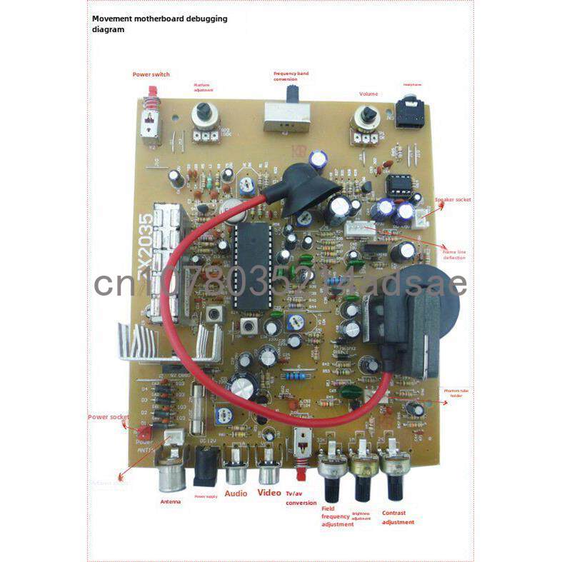 5,5 Zoll Schwarz-Weiß-TV-Mainb – Diy Electronics Parts Bewertung und Preis