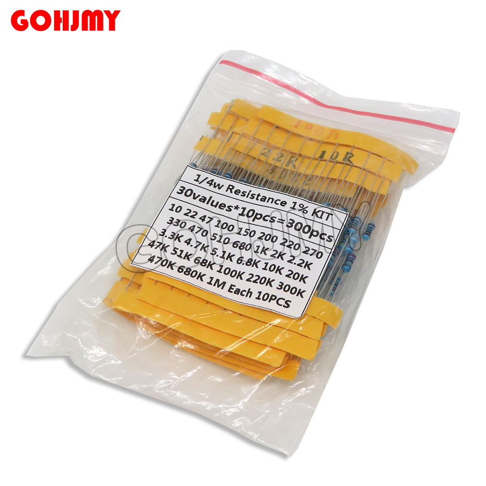 30 Arten 1/4 W Widerstand 1 %  – Resistor Kit 1 4W Bewertung und Preis