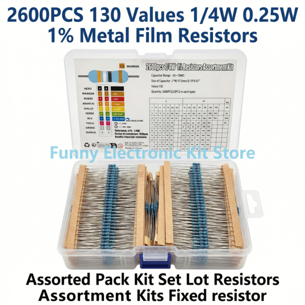 2600 Stück Metallfilm-Widerstä – Diy Electronics For Beginners Bewertung und Preis