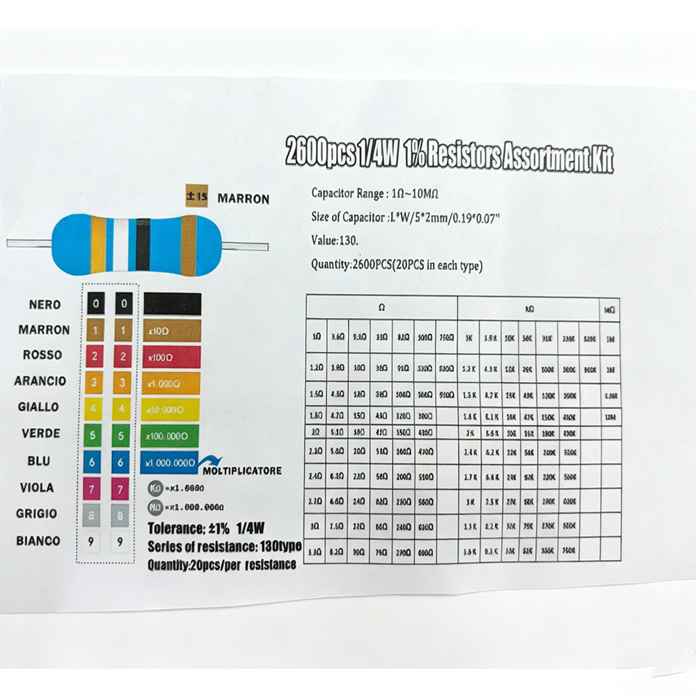 2600 Stück Metallfilm-Widerstä – Diy Electronics For Beginners Bewertung und Preis