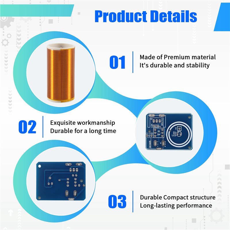 BD243 Mini Tesla-Spulen-Kit, L – Diy Electronic Modules Bewertung und Preis