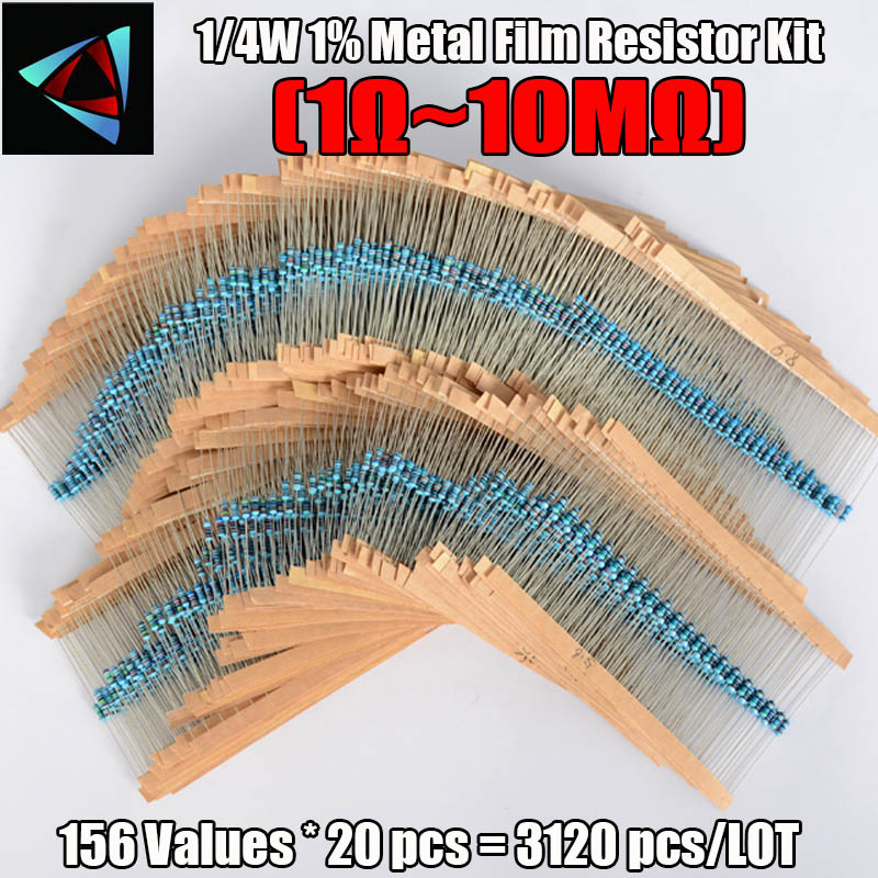3120 stücke 156 Werte Elektris – Resistor Kit 1 4W Bewertung und Preis